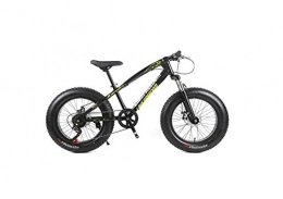 DYM Vélos de montagne Fat Tires Vlo De Montagne Unisexe Hardtail Mountain Bike 7 / 21 / 24 / 27 Vitesses 26 Pouces Fat Tire Vlo De Route Vlo / Vlo De Plage Avec Freins Disque Et Fourche Suspension, Noir, 21 vitesses