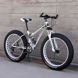 QinnLiuu vélo Vélo De Montagne Pour Adulte Beach Cruiser Fat Tire Bike Snow Bike Roues De 24 / 26 Pouces Vélo De Sentier De Montagne Vélos Tout-Terrain Pliants En Acier À Haute Teneur En Carbone, 2, 24 inchi 24 Speed