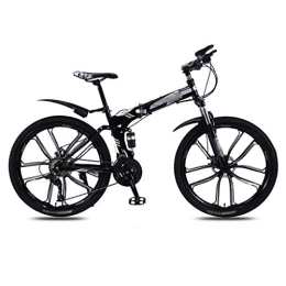 Zlw-shop vélo Cyclisme en plein air Pliant de vélo de montagne Vélo de variable adulte et femmes Hommes Speed ​​Double Shock Absorber Étudiant ultra-léger hors route portable 26 pouces vélo Voiture pliante d'extéri