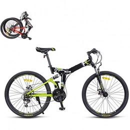 JW Pet Vélos de montagne pliant JW Pet Pliable VTT 26 Pouces 21 Vitesse Armature en Acier Double Frein À Disque Vélo Pliant, 8 Secondes Rapide Folding VTT Vélo City Vélo Voyage, C, 26 inch