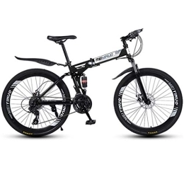 Kays vélo Kays VTT Vélo de Montagne VTT, Full Suspension VTT, Vélos Pliables Suspension Double Et Double Frein À Disque, 26 Pouces Roues Spoke (Color : Black, Size : 27-Speed)