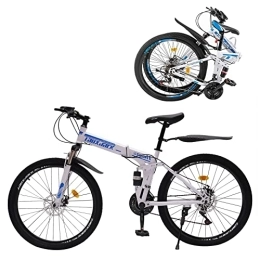 LEEAMHOME vélo LEEAMHOME VTT pliable 26 pouces 21 vitesses pour adulte avec freins à double disque, VTT d'extérieur pliable