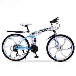 LHQ-HQ Vélos de montagne pliant QGL-HQ VTT Vélo Pliant, 27Speed ​​Double Frein à Disque Pleine Suspension Variable Antislip, Offroad Speed ​​Racing Bikes for Hommes et Femmes Sports de Plein air Mountain Bike