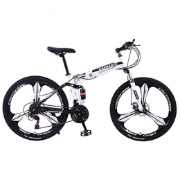 TRGCJGH vélo TRGCJGH Vélo Pliant Vélo De Montagne Adulte 26 Pouces 21 / 24 / 27 Vitesse Choc Double Freins à Disque étudiant Vélo Vélo d'assaut Voiture Pliante, B-24speed