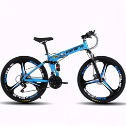WYLZLIY-Home vélo Vélo De Montagne VTT Vélo de Montagne Vélos de montagne, 26" Pliable Hardtail vélo, avec double disque de frein et suspension double, cadre en acier au carbone, 21 vitesses, 24x, 27 Vitesse Tout-Terra