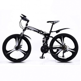 ZHEDYI vélo ZHEDYI 21 Vitesses Vélo VTT, Vélo Pliant Adulte 26po, Haute en Acier Au Carbone Suspendu Vélo Pliant, Freins À Double Disque Bicyclettes for Les Hommes, Les Sièges De Vélo for Le Confort