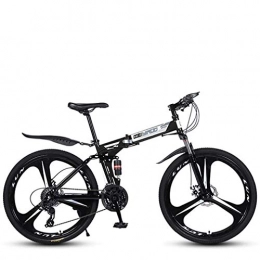 ZTBXQ vélo ZTBXQ Fitness Sports Extérieur Pliage Vitesse Variable 26 Pouces VTT Léger Cadre en Acier à Haute teneur en Carbone Vélos Double Frein à Disque Vélo 21-24-27 Vitesses Noir 27 Vitesses