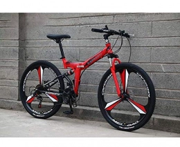 ZTBXQ vélo ZTBXQ Sports de Remise en Forme en Plein air Pliant VTT pour Adultes Cadre en Acier à Haute teneur en Carbone Double Frein à Disque Suspension complète pour Hommes Femmes vélo vélo