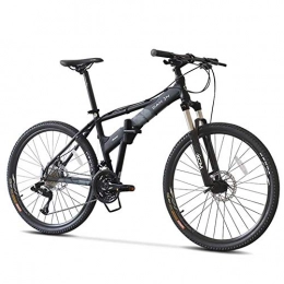 ZY vélo ZY Vlos de Montagne, 26 Pouces Hardtail de vlo de Montagne, Cadre Pliant en Aluminium Anti-Slip vlo, Enfants Adultes Tout Terrain VTT LOLDF1 (Color : Black)