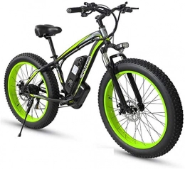 Erik Xian vélo Vélo électrique électrique VTT 21 Vitesse 1000W Vélo électrique 26  4.0 Fat Bike 5 PAS Frein à disque hydraulique 48V 17.5Ah amovible Lithium Batterie Charging pour les sentiers de la jungle, la neig