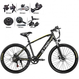 CCCYT Vélos de montagne électriques CCCYT Vlo de Montagne Neige Vlo Montagne lectrique 250W, Batterie Lithium-ION 48V, 26", 350W Moteur sans Balai vlo de Ville lger, Adulte Unisexe