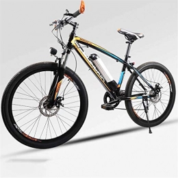 Clothes Vélos de montagne électriques CLOTHES Commuter City Road Bike, Vélo électrique, 26" VTT for Adultes, Tout Terrain Vélos, 30 km / H Safe Speed ​​Endurance 100 km Amovible au Lithium-ION, Intelligent Ebike, Unisexe (Color : Orange A1)