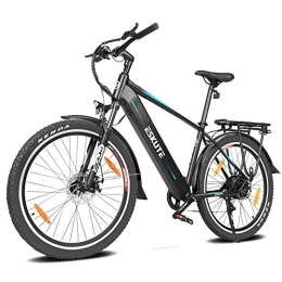 ESKUTE vélo ESKUTE Netuno 27.5" Vélo Électrique avec Moteur Bafang 250W, Batterie Lithium-ION Cellules Samsumg 36V / 14.5Ah Amovible, Shimano 7 Vitesses, Porte-Bagages, Garde-Boue Inclus, VTT Adulte Homme Femme