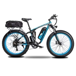 Extrbici vélo Extrbici Vélo Electrique pour Homme et Femme Suspension Totale Batterie au Lithium Frein à Disque Hydraulique XF800 48 V 13 Ah Bleu