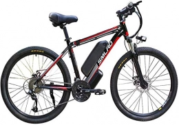 Fangfang vélo Fangfang Vélos électriques, 26 Pouces VTT électrique, 48V / 13A / 1000W Batterie Lithium-ION Montagne Boost vélo Double Frein à Disque Vélo, Bicyclette (Color : Black)