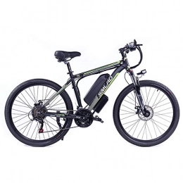 Hyuhome vélo Hyuhome Vélos électriques pour Adultes, 360W en Alliage d'aluminium Ebike vélos Amovible 48V / 10Ah Lithium-ION Rechargeable VTT / Commute Ebike, Black Green