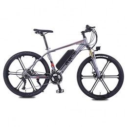 NYPB Vélos de montagne électriques NYPB Vélo Electrique 26 Pouces, [ 36V 8Ah / 10Ah / 13Ah ] Batterie Lithium-ION Grande Capacité avec Pédales de Vélo Arrière Lumière De Freinage Adapté aux Sports de Cyclisme, Gris, 13AH / 45KM