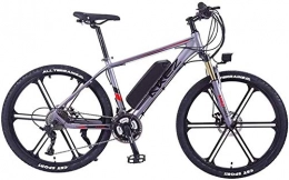 RDJM vélo RDJM VTT Electrique, 26 Pouces électrique vélo électrique VTT 350W Vélo électrique Vélo électrique, Adultes 30 km / H ebike avec Batterie Amovible, Convient for Tout-Terrain (Color : Silver)