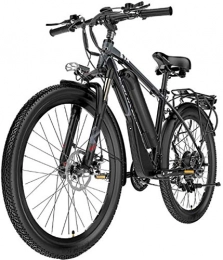 RDJM vélo RDJM VTT Electrique VTT électrique, 400W 26 '' électrique étanche Amovible vélo avec 48V 10.4AH Batterie au Lithium-ION for Les Adultes, 21 Vitesses Shifter E-Bike (Color : Grey)