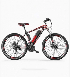 Aoyo Vélos de montagne électriques Tout terrain Vélos 27 vitesses, 26" VTT for adultes, 36V 50KM Batterie pure Mileage amovible au lithium-ion, le Smart Montagne Ebike (Color : A electric 35KM / hybrid 70KM)