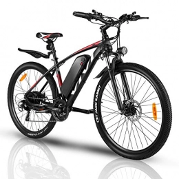 Vivi vélo VIVI Vélo Électrique Adulte Vélo de Montagne 27, 5 Pouces avec Moteur 350W, Batterie 36V / 10.4Ah Amovible / Engrenages 21 Vitesses / Vitesse Maximum 32km / h / Kilométrage de Recharge Jusqu'à 40km