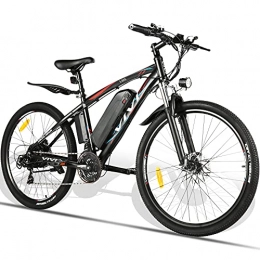 Vivi vélo VIVI Vélo Électrique Adulte Vélo de Montagne 27, 5 Pouces avec Moteur 500W, Batterie 48V / 10.4Ah Amovible / Engrenages 21 Vitesses / Vitesse Maximum 40km / h / Kilométrage de Recharge Jusqu'à 50km