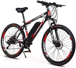  Vélos de montagne électriques Vélo De Montagne Électrique 26 '', Vélo Tout-Terrain À Vitesse Variable pour Adultes (36V8A / 10A) pour Adultes en Ville, Cyclisme en Plein Air (Couleur : Noir Rouge, Taille : 36V8A)