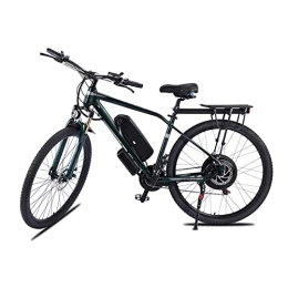 Bewinch vélo Vélo De Montagne Électrique Pour Adulte 29" E-MTB Avec Batterie Lithium-Ion Amovible 48 V 13 A Pour Homme 21 Vitesses Double Freins À Disque, Vert, 29 inch