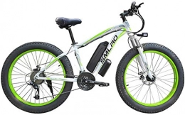 WJSWD vélo Vélo de Neige électrique, Vélo électrique en Alliage d'aluminium Lithium Plage Motoneige Big Wheel Fat Tire vélomoteur Fitness Exercice Commuter Croisière de Plage de Batterie au Lithium pour ADU