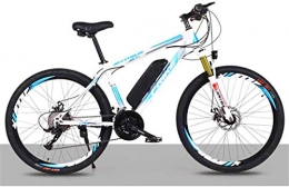 WJSWD vélo Vélo de neige électrique, Vélo électrique for les adultes 26 En vélo électrique avec moteur 250W 36V 8Ah batterie 21 Vitesse du double frein à disque E-bike avec compteur intelligent multi-fonctions V