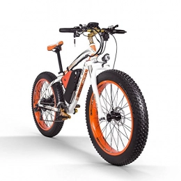 cysum Vélos de montagne électriques Vélo Electrique VTT Homme 26 Pouces RT022 Ebike Pedal Assist Electrique Snow Bike électrique pour Adultes, Roue 1000W Moteur Batterie au Lithium 48V, écran LCD de vélo de Frein à Disque(en Europe)