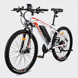 通用 Vélos de montagne électriques Vélo électrique de montagne - Capacité de charge de 120 kg - Pour homme - Pour le week-end et la découverte en plein air - Blanc
