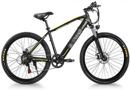 WJSWD vélo Vélo électrique de neige de 66 cm, 48 V 350 W, vitesse variable, fourche de suspension avec écran LCD, batterie au lithium, pour adultes (couleur : noir)