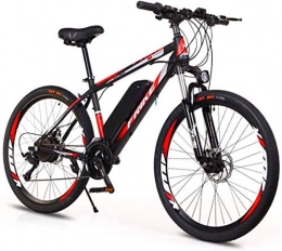 WJSWD vélo Vélo électrique de neige, roue de 66 cm, vélo électrique en alliage d'aluminium 36 V 10 Ah, batterie au lithium amovible, vélo de montagne, vélo électrique à 27 vitesses pour adultes et adultes