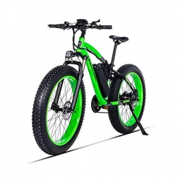 GUNAI vélo Vélo électrique, Vélo de Montagne 1000W 48V 17AH Batterie au Lithium 26 Pouces Grand Pneu Frein à Disque Intelligent à 21 Vitesses (Vert)
