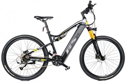 WJSWD vélo WJSWD Vélo électrique de montagne, roue de 69, 8 cm, vélo pour adulte 27 vitesses, batterie au lithium, pour adultes (couleur : gris)