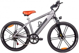 WJSWD vélo WJSWD Vélo électrique de neige, 66 cm, 48 V, 10 A, 350 W, cadre en alliage d'aluminium, batterie au lithium, pour adultes (couleur : gris)