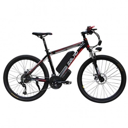 WXX Vélos de montagne électriques WXX 350W 26 Pouces Frein Électrique VTT Double-Disque Amovible Grande Capacité Au Lithium-ION (48V 10Ah) Vélo 21 Speed ​​Gear Trois Modes De Travail, Black Red