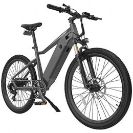 WXX Vélos de montagne électriques WXX Adulte Montagne Vlo lectrique, 250W Moteur 26 Pouces Extrieur Vlo lectrique Moto, avec Banquette Arrire tanche Double Frein Disque 7 Speed Mountain Bike, Gris