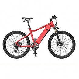 WXX Vélos de montagne électriques WXX Adulte Montagne Vélo Électrique, 250W Moteur 26 Pouces Extérieur Vélo Électrique Moto, avec Banquette Arrière Étanche Double Frein À Disque 7 Speed ​​Mountain Bike, Rouge