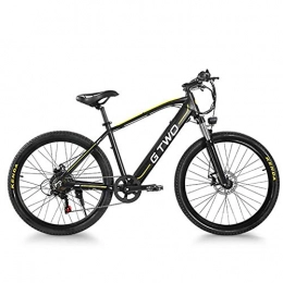 WXX Vélos de montagne électriques WXX Adulte électrique Off Road VTT, Cadre en Alliage d'aluminium 26 / 27.5 Pouces vélo électrique 48V / 9.6Ah Batterie au Lithium / 350W Voiture électrique Vitesse maximale 25 km / H, Noir, 26 inches