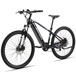 Zeekpowa vélo Zeekpowa Vélo de montagne électrique 29'' homme et femme batterie amovible 48 V 10, 4 Ah 250 W Moteur arrière Shimano 9 vitesses Vélo électrique 80 km fourche de suspension VTT Lumière LED