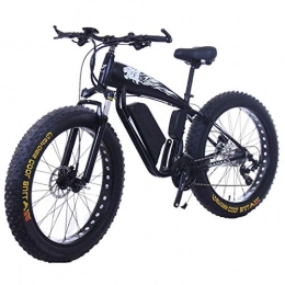 ZJGZDCP vélo ZJGZDCP 48V 10Ah vlo lectrique 26 X 4, 0 Pouces Fat Tire 30 vlos de Vitesse E Shifting Levier Vlos lectriques for Adultes Femme / Homme Mountain Bike Neige vlo (Color : 15Ah, Size : Black)