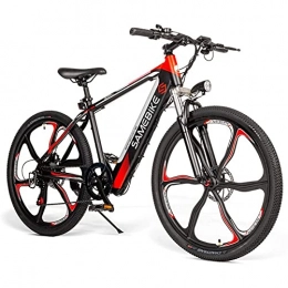 ZWHDS vélo ZWHDS 26 Pouces Vélo électrique - 350W brushless E-Bike avec Double Freins à disques Suspension Avant, Max 3 0KM / H la Vitesse (Color : Black)